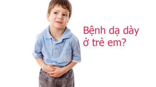 trẻ em bị đau dạ dày