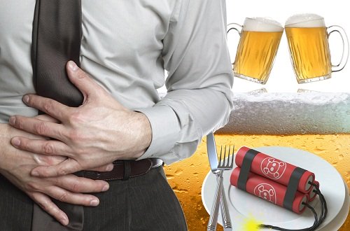 Đau bụng sau khi uống rượu